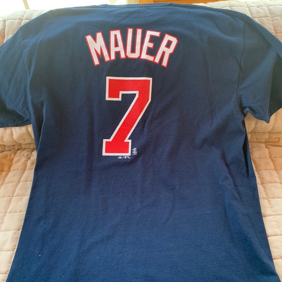 Majestic Tops - Navy Blue Twins #7 Mauer short sleeve